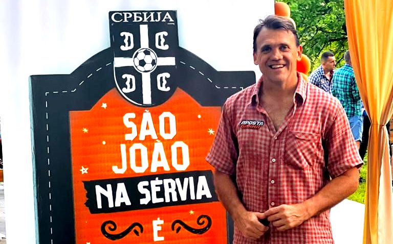 Aposta Ganha promoveu São João na Sérvia na última sexta-feira (23)