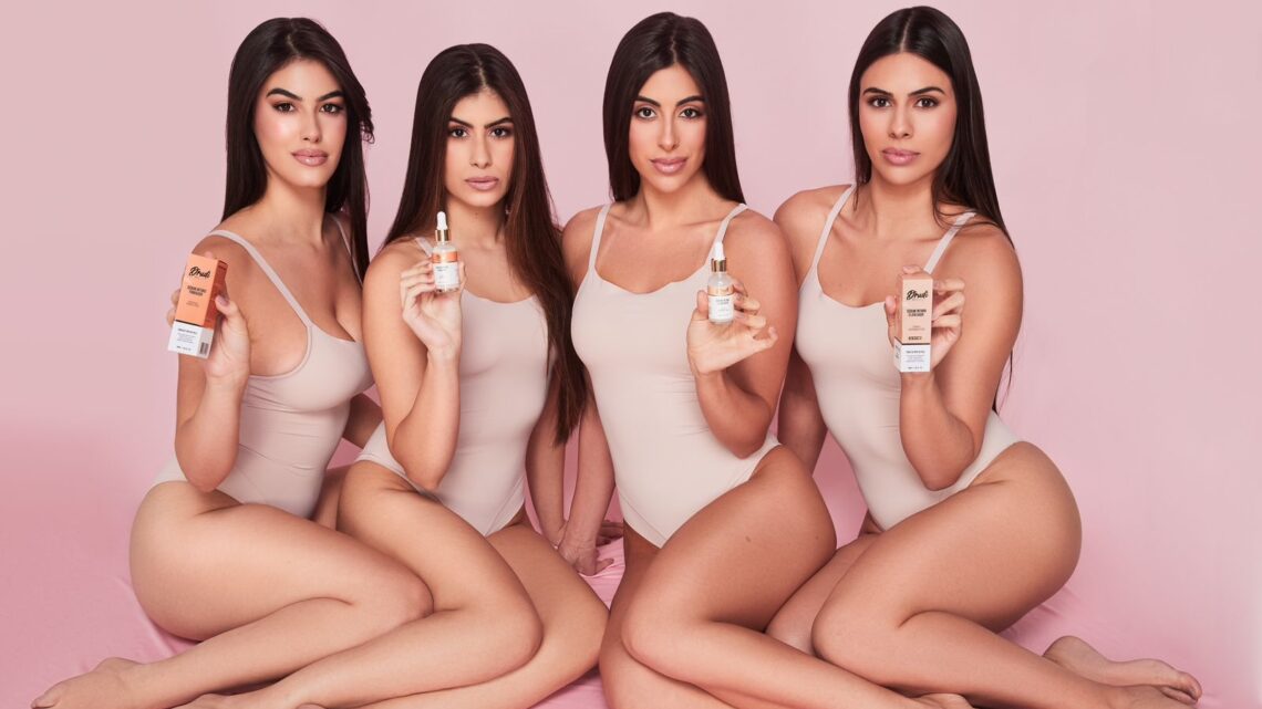 Irmãs Drudi, as Kardashian brasileiras, lançam produtos de skincare para a região íntima